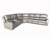 Brickston 4-piece Faux Leather Triple Power Reclining Sectional Charcoal — product view 3