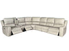 Brickston 4-piece Triple Power Reclining Sectional Sofa Mushroom — product view 3