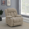 Houston Upholstered Power Lift Recliner Camel — product view 2
