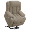 Houston Upholstered Power Lift Recliner Camel — product view 6
