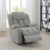 Houston Upholstered Power Lift Recliner Grey — product view 3