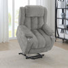Houston Upholstered Power Lift Recliner Grey — product view 4