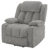 Houston Upholstered Power Lift Recliner Grey — product view 8