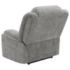 Houston Upholstered Power Lift Recliner Grey — product view 10