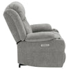Houston Upholstered Power Lift Recliner Grey — product view 12
