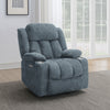 Houston Upholstered Power Lift Recliner Slate Blue — product view 2