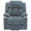 Houston Upholstered Power Lift Recliner Slate Blue — product view 7