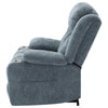 Houston Upholstered Power Lift Recliner Slate Blue — product view 9