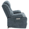 Houston Upholstered Power Lift Recliner Slate Blue — product view 12