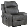 Raelynn Upholstered Power Lift Recliner Chair Grey — product view 5