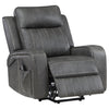 Raelynn Upholstered Power Lift Recliner Chair Grey — product view 1