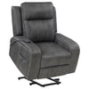 Raelynn Upholstered Power Lift Recliner Chair Grey — product view 6