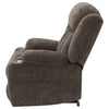 Houston Upholstered Power Lift Recliner Dark Brown — product view 9