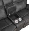 Lawrence 2-piece Upholstered Reclining Sofa Set Charcoal — product view 5