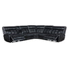 Hewitt Leather Dual Power Reclining Sectional Sofa Black — product view 4