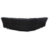 Hewitt Leather Dual Power Reclining Sectional Sofa Black — product view 6