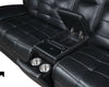 Hewitt Leather Dual Power Reclining Sectional Sofa Black — product view 8