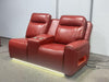 Rojas 3-Piece Dual Power Reclining L-Shaped Sectional with Bluetooth Red — product view 6