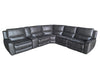 Marcell 6-Piece L-Shaped Power Reclining Sectional with Console Grey — product view 1