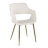 Margarite - Dining / Accent Chair - Gold Metal (Set of 2)