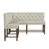 Peyton - Sectional Sofa Counter Set - Pearl Silver