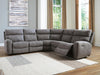 Next-Gen Durapella 5-Piece Power Reclining Sectional - Slate (61003S6)