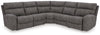 Next-Gen Durapella 5-Piece Power Reclining Sectional - Slate (61003S6)