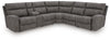 Next-Gen Durapella 6-Piece Power Reclining Sectional - Slate