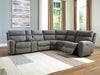 Next-Gen Durapella 6-Piece Power Reclining Sectional - Slate
