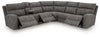 Next-Gen Durapella 6-Piece Power Reclining Sectional - Slate