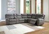 Next-Gen Durapella 6-Piece Power Reclining Sectional - Slate