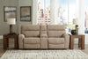 Next-Gen Durapella 3-Piece Power Reclining Sectional Loveseat with Console - Sand