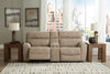 Next-Gen Durapella 3-Piece Power Reclining Sectional Loveseat with Console - Sand