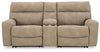 Next-Gen Durapella 3-Piece Power Reclining Sectional Loveseat with Console - Sand