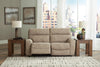 Next-Gen Durapella 2-Piece Power Reclining Sectional Loveseat - Sand