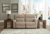 Next-Gen Durapella 2-Piece Power Reclining Sectional Loveseat - Sand