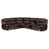 Sycamore Upholstered Power Reclining Sectional Sofa Brown — product view 4