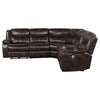 Sycamore Upholstered Power Reclining Sectional Sofa Brown — product view 5