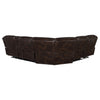 Sycamore Upholstered Power Reclining Sectional Sofa Brown — product view 6
