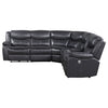 Sycamore Upholstered Power Reclining Sectional Sofa Grey — product view 5