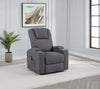Louie Chenille Upholstered Power Lift Massage Chair Grey — product view 2