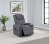 Louie Chenille Upholstered Power Lift Massage Chair Grey — product view 3