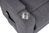 Louie Chenille Upholstered Power Lift Massage Chair Grey — product view 11