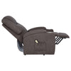 Louie Chenille Upholstered Power Lift Massage Chair Brown — product view 10