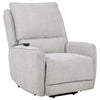 Sylmar Chenille Upholstered Dual Power Lift Recliner Dove Grey — product view 1