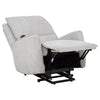 Sylmar Chenille Upholstered Dual Power Lift Recliner Dove Grey — product view 4