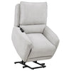 Sylmar Chenille Upholstered Dual Power Lift Recliner Dove Grey — product view 5