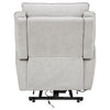 Sylmar Chenille Upholstered Dual Power Lift Recliner Dove Grey — product view 8