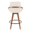 Cosmo - Fixed-Height Counter Stool - Walnut Bamboo Base