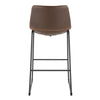 Duke - 26" Fixed-Height Stool - Black Metal